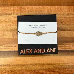 Alex and Ani Gold Hand of Fatima Expandable Bracelet